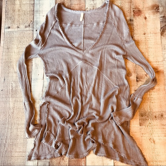 🌟🌟SOLD🌟🌟Free People Sunset Thermal Natural - Picture 3 of 8